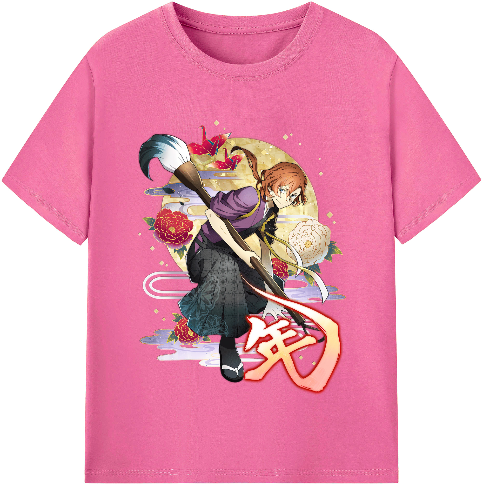（画像用） 文豪ストレイドッグス Bungo Stray Dogs レディースカジュアルプリントTシャツ（綿100％）